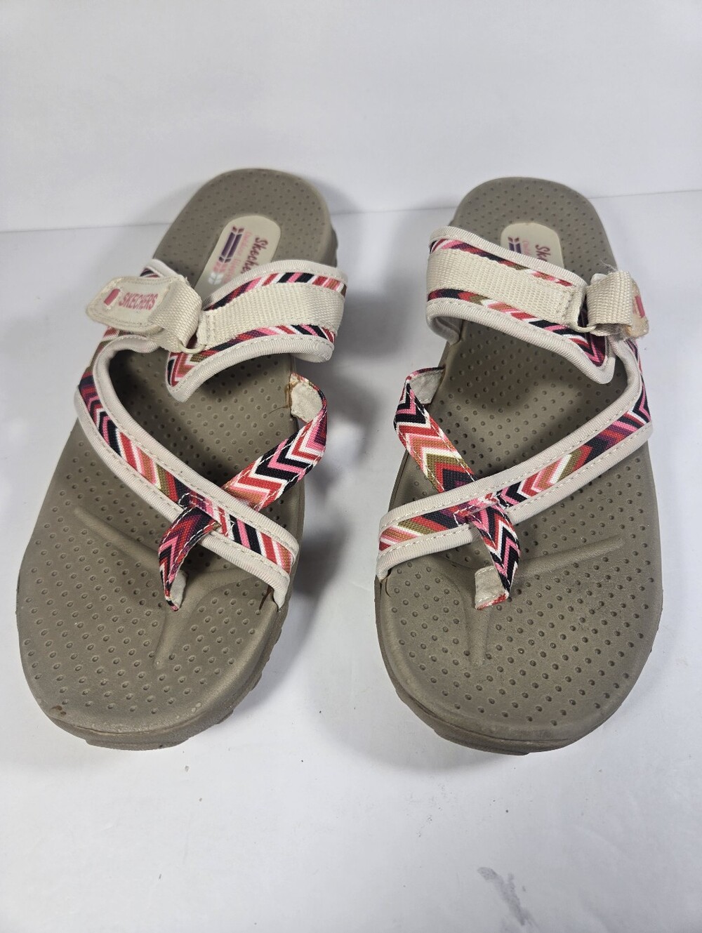 Skechers Strappy Chevron Sandals Outdoor Lifestyle Womens Size 10 NWOT